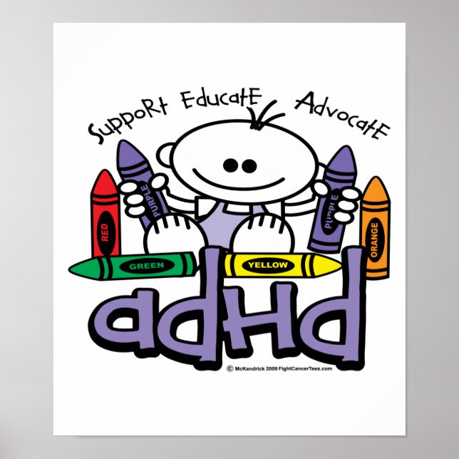 ADHD CRAYONS POSTER (Front)