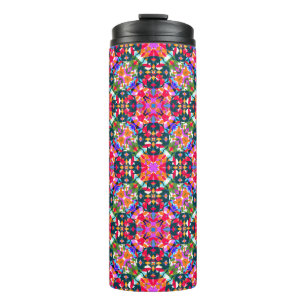 ADHD Dopamine Boost Positivity Pattern Colorful Thermal Tumbler