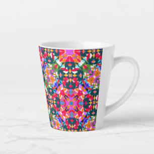 ADHD Dopamine Boost Positivity Pattern Colourful Latte Mug