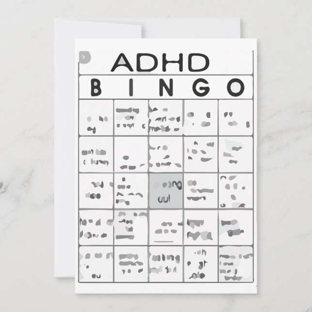 ADHD FUNNY INVITATION (Front)