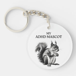 ADHD humor keychain