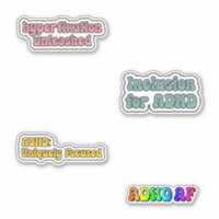 ADHD Neurodiversity Awareness Sticker Pack 