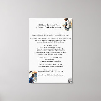 ADHD POSTER July 13 Canvas Print