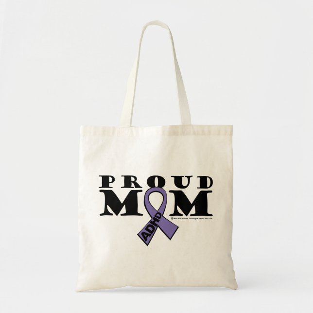 ADHD Proud Mom Tote Bag (Front)