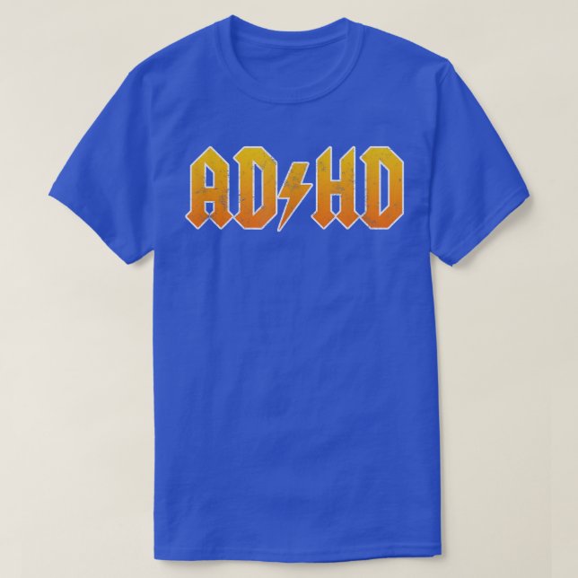 ADHD Rocker Tshirt for Men, Women & Kids  (Design Front)