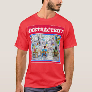 ADHD symptoms illustration what a classroom feels T-Shirt