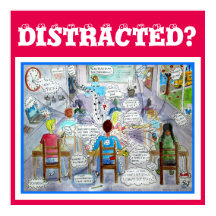 ADHD Symptoms Poster : "Distracted"