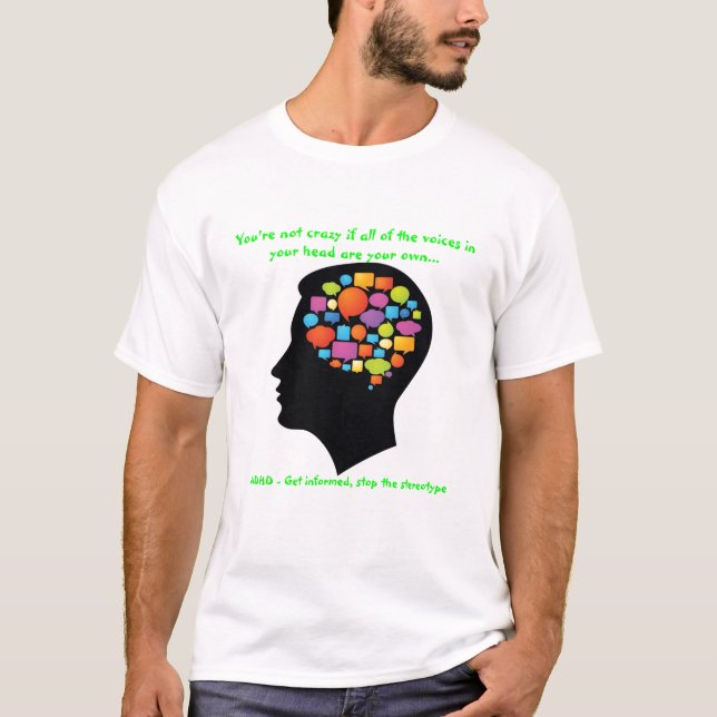 ADHD Voices Awareness T-Shirt (Front)