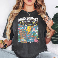 Adhd Zoomies Activated Lightning Bolt Art