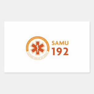 Adhesive 192 Logomarca SAMU - deep white Sticker