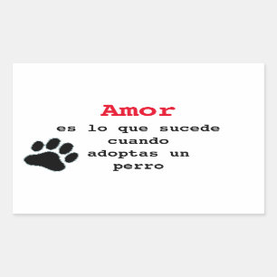 Adhesive adopt a perro sticker