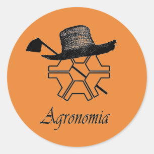 Adhesive Agronomy Classic Round Sticker