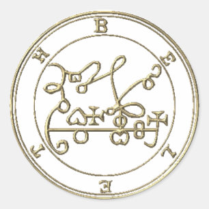 Adhesive Beleth Goétia Classic Round Sticker