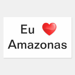 Adhesive I love Amazonas Sticker
