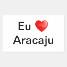 Adhesive I love Aracaju
