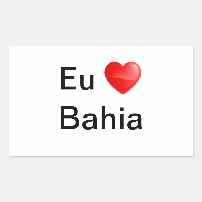 Adhesive I love Bahia Sticker (Front)