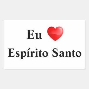 Adhesive I love Espírito Santo Sticker