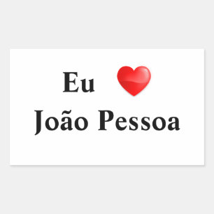 Adhesive I love João Pessoa Sticker