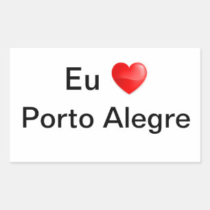 Adhesive I love Porto Alegre Sticker