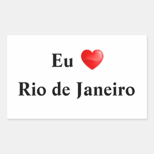 Adhesive I love Rio de Janeiro Sticker