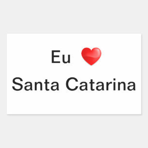 Adhesive I love Santa Catarina Sticker