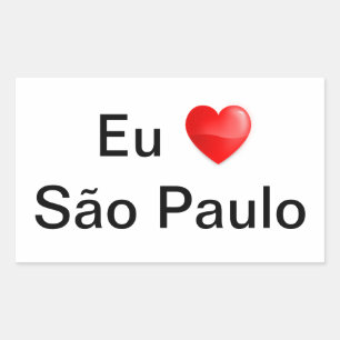 Adhesive I love São Paulo Sticker