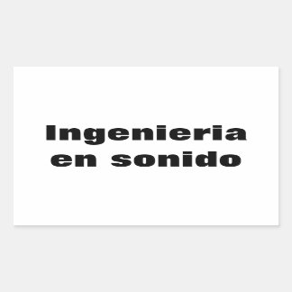 Adhesive ingenieria en sonido sticker