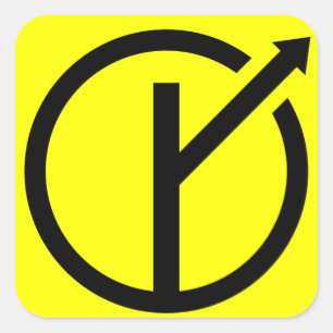 Adhesive MGTOW - Man who follows the proper way Square Sticker