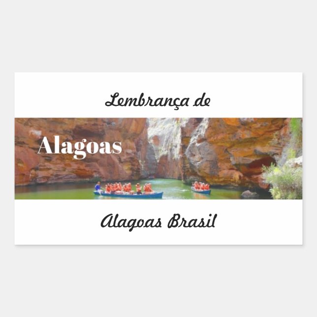 Adhesive reminder of Alagoas Sticker (Front)