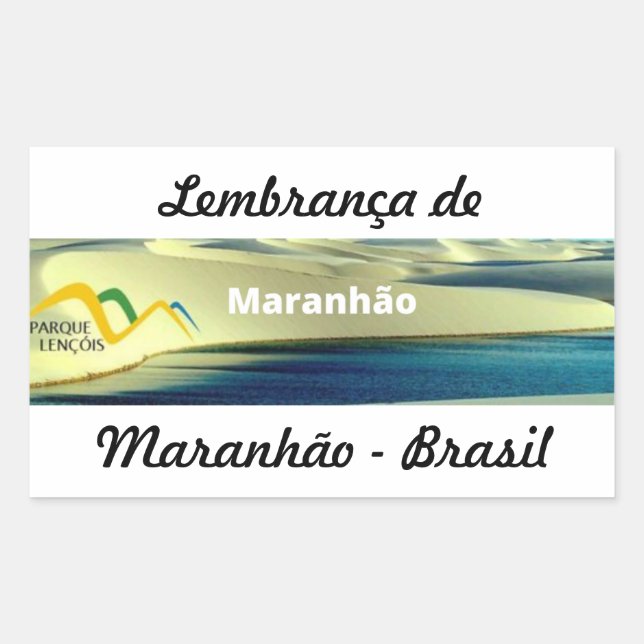 Adhesive reminder of Maranhão Sticker (Front)