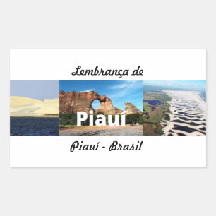 Adhesive reminder of Piauí - Brazil Sticker