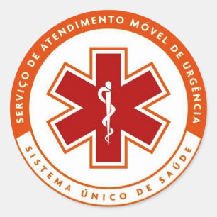 Adhesive SAMU symbol 192 Classic Round Sticker