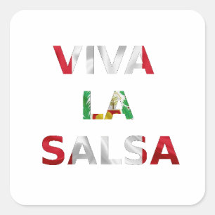Adhesive Viva la salsa Perú Square Sticker