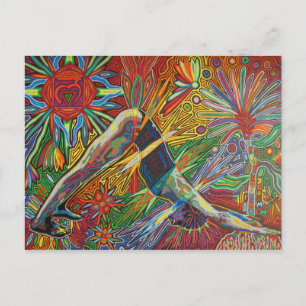 Adho mukha svanasana 2009 as postcard