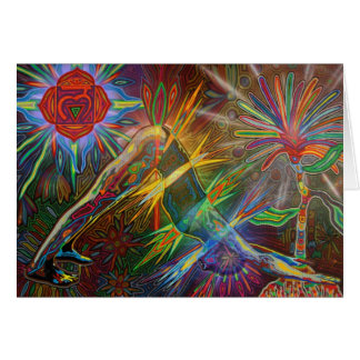 adho mukha svanasana digital - 2012 as card