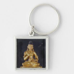 Adibuddha Vajrasattva seated in meditation Keychain