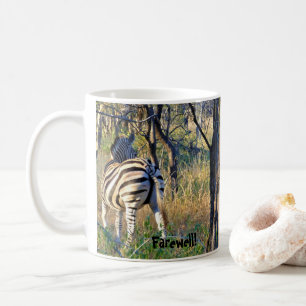 Adieu Afrique du Sud Zebra Mug