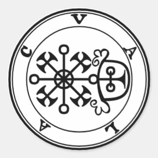 Adiivo Valac Goétia Classic Round Sticker