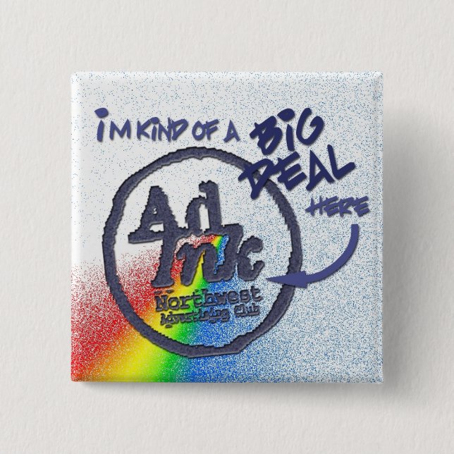 AdInk Big Deal Button, Prism Style 2 Inch Square Button (Front)