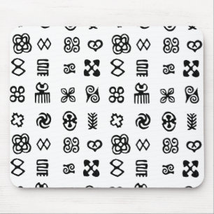 Adinkra African Symbols Mouse Pad