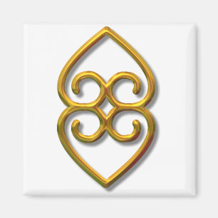 Adinkra-earth-gold Magnet