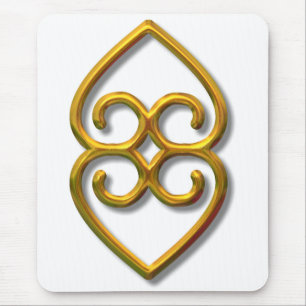 Adinkra-earth-gold Mouse Pad