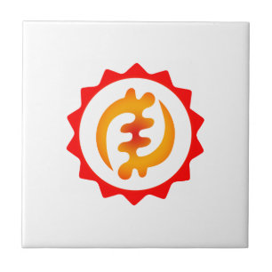 Adinkra God Is King Nyame ohene Symbol Gift Idea Tile