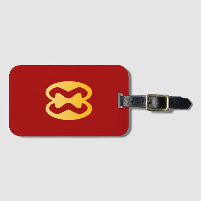 Adinkra (Human Relations) Luggage Tag (Front Horizontal)