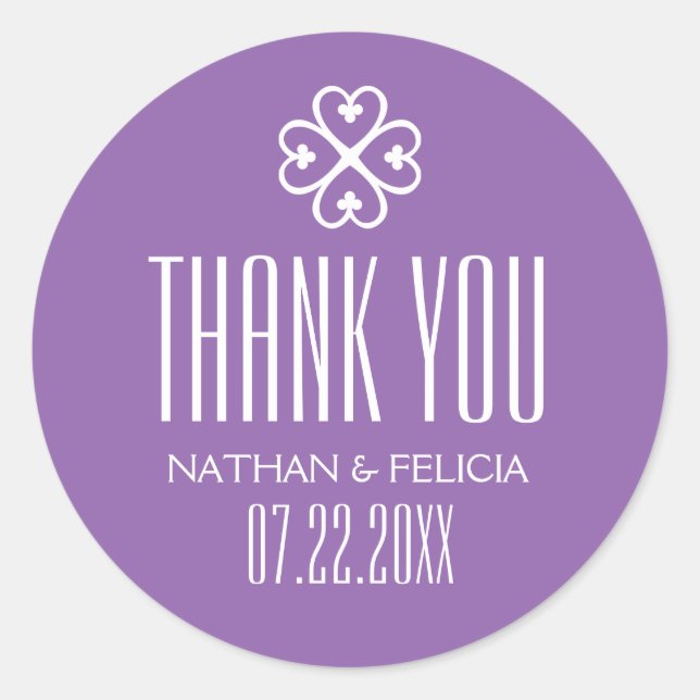 Adinkra Nyame Dua Symbol Lavender Wedding Classic Round Sticker (Front)