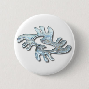 Adinkra-peace-glass 2 Inch Round Button