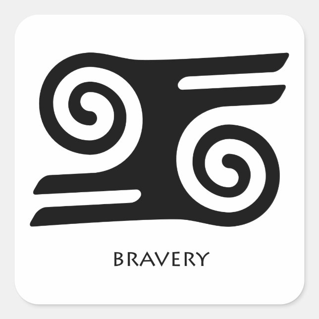 Adinkra Sticker – Kwatakye Atiko (Bravery & Valour (Front)