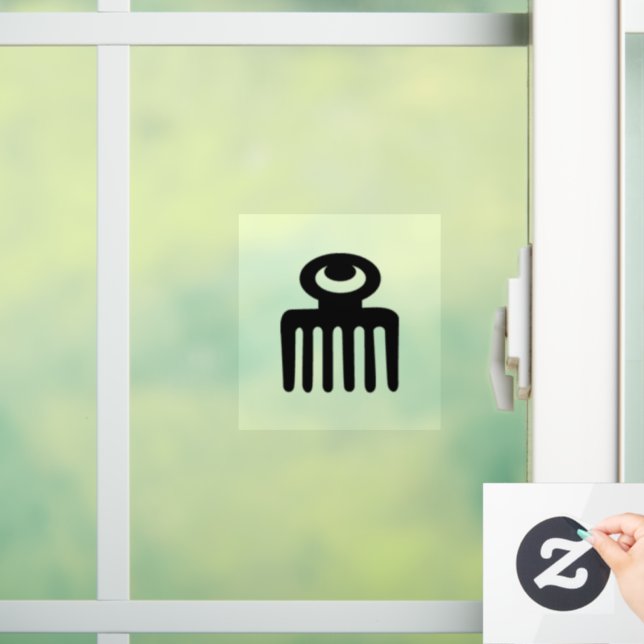 Adinkra Symbol (Beauty) Window Cling (Home)