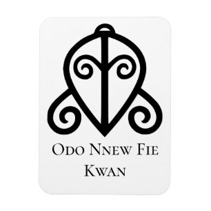Adinkra Symbol ODO NNEW FIE KWAN Love... Magnet