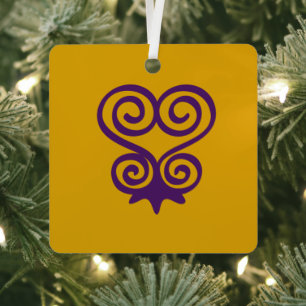 Adinkra Symbol (Sankofa) Metal Ornament